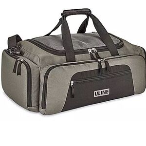 Uline Black and Gray Men's Duffel Bag
